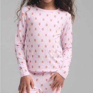 SKIMS Cotton Jersey Top | Gingerbread Print | Size 10 (Youth) 🍪💗
